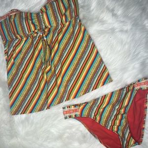 Lucky brand 2 piece swim suit